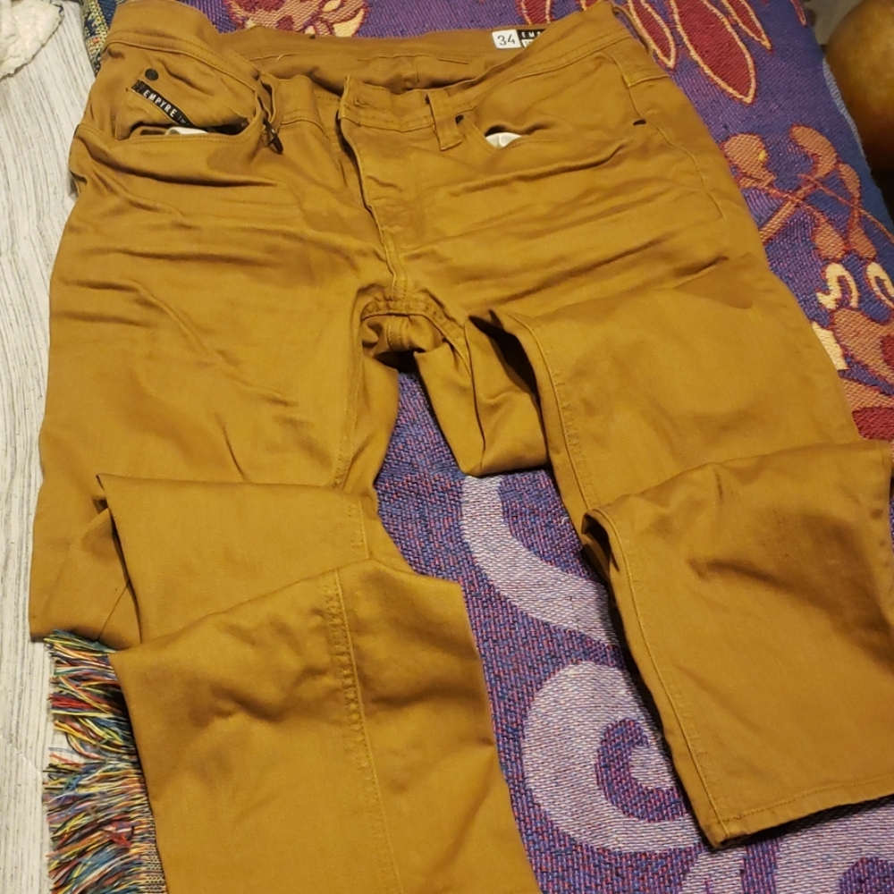 Empyre US Mens Khaki Pant 34X32 SLIM